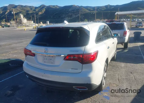 2014 Acura Mdx from USA, damaged, VIN 5FRYD4H23EB050175